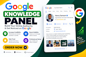 a create a verified google knowledge panel for individual or business