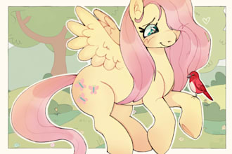 draw your favorite mlp characters and custom pony ocs
