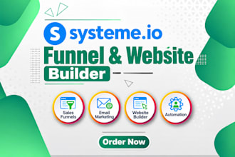 be your systeme io expert for sales funnel website course email automation setup