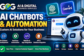 develop ai chatbots, automation and custom ai solutions