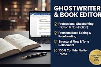 proof read ghost write edit and or feedback