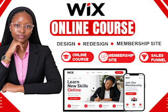 create wix online course website wix membership site wix sales funnel