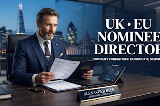 provide USA or eu nominee director, company shareholder, and onboarding service