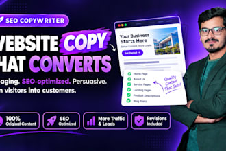 write website copywriting and seo copywriting for service pages