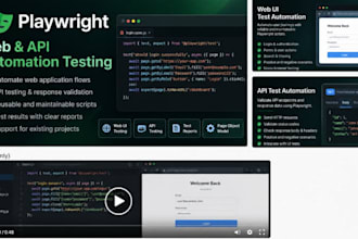 create playwright automation tests for your web application