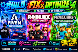 create fix fivem minecraft cobblemon roblox server mods ymap scripts tycoon mlo