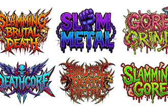 do black metal gothic metal atmospheric and doom metal logo