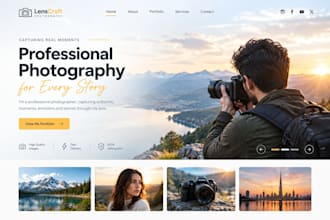 create a professional photographer website