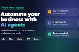 build ai automation workflows and ai agents with n8n, make or zapier