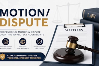draft a persuasive memorandum of law for your US motion or legal dispute matters
