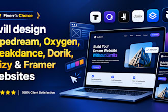 design typedream oxygen breakdance dorik brizy framer websites professionally