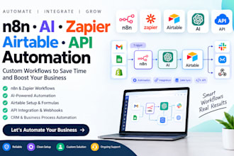do n8n ai zapier workflow automation airtable formula api integration business