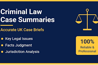 summarize your legal cases and prepare concsize briefs
