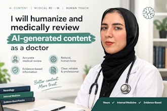 humanize and medically review ai generated content as a doctor