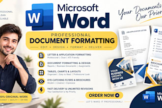 format your word document with a clean, professional layout