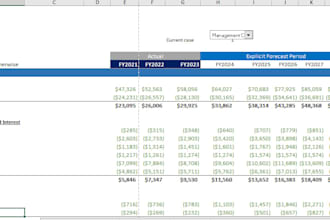 build a professional 3 statement financial model and forecast