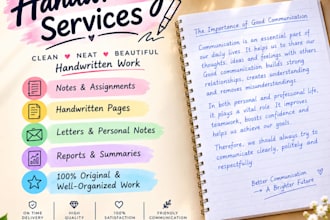 write custom handwritten letters, notes, and assignments