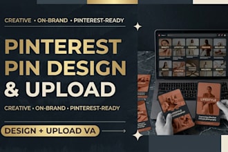 design and upload pinterest pins