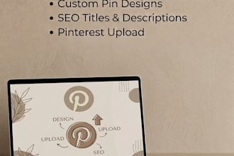 design and upload pinterest pins