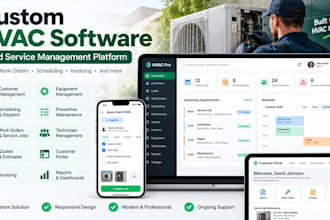 build custom hvac field service management software