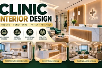 create modern clinic interior design for your medical space