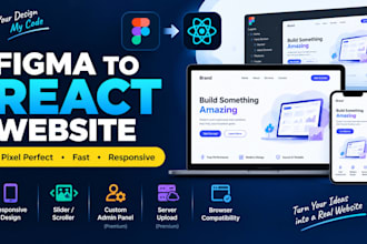 convert figma design to responsive react website