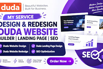 design duda website, redesign duda website builder, duda landing page SEO