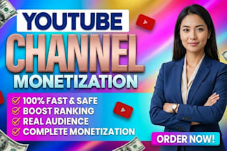 complete youtube channel monetization promotion