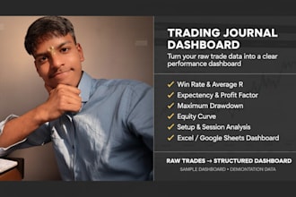 build a professional trading journal dashboard in excel