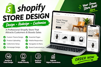 design a high converting shopify store
