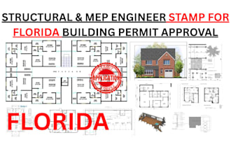 provide florida structural engineering, permit drawings and florida review stamp