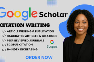 google scholar, article writing and submission, scopus, increase citation