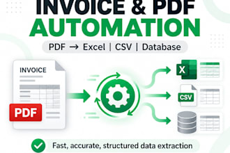 automate invoice and PDF data extraction to excel
