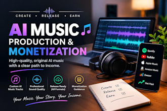 produce ai music, monetize and ghost production, remix
