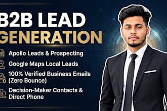 qualify niche targeted b2b prospects list create using apollo and google maps