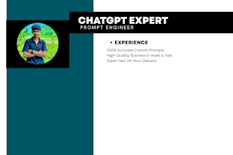 write professional chatgpt prompts for your business