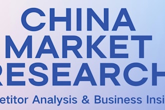 do china market research and competitor analysis for your business