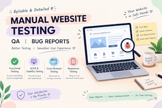 manually test your website and report bugs