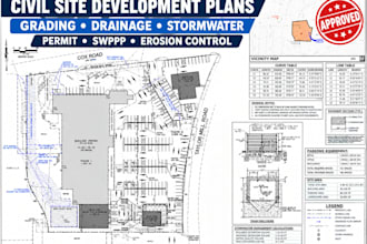 civil engineer city permit site grading autocad erosion control stormwater swppp