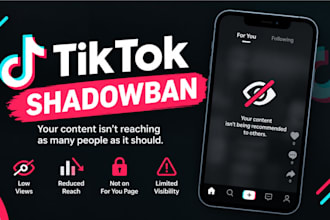 audit and fix tiktok shadowbans, tiktok appeal, fix shadow ban issues