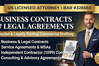 draft an independent contractor agreement 1099 contract as us attorney