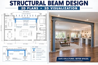 design load bearing wall removal plans beam calculations and structural drawings