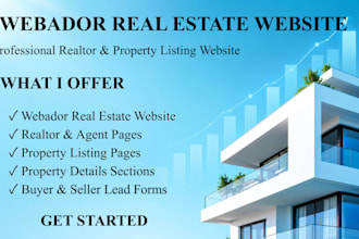 build a webador real estate website for realtors and property listings