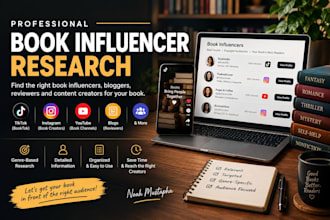 research targeted book influencers for your book promotion campaign