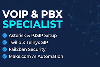 set up asterisk pbx, secure voip sip trunks