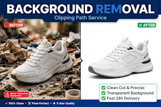 background removal, clipping path and photo editing