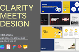 design a professional branded presentation and slide deck