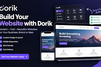design, redesign and customize your dorik website