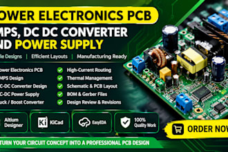 design power electronics pcb, smps, dc dc converter and power supply