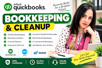 quickbooks online bookkeeping quickbooks cleanup reconciliation wave accounting